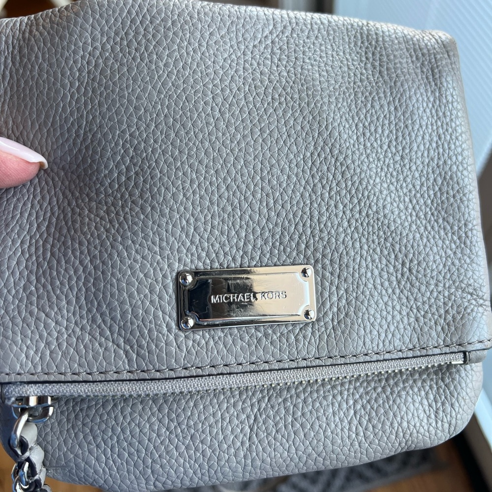 Michael Kors light grey crossbody